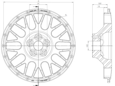 Preview: Felgenstern R9 16" individuell Lochkreis